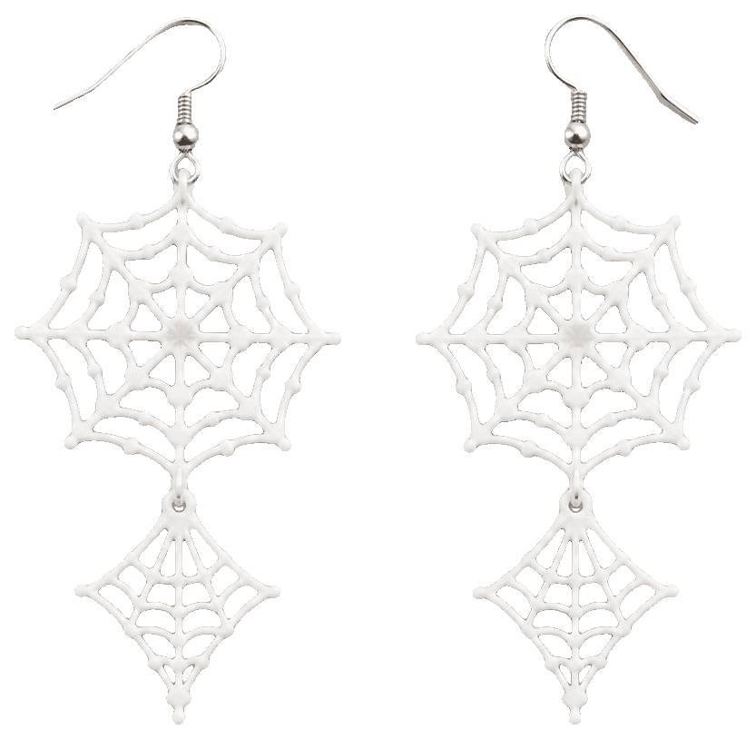 Spider web earrings by dohara1985 — 3D-printed earrings