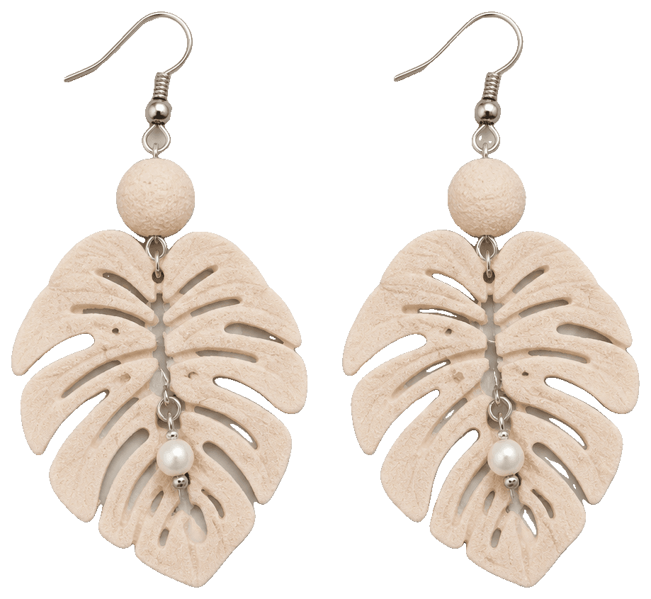 Earrings with leaves — 3D-printed earrings