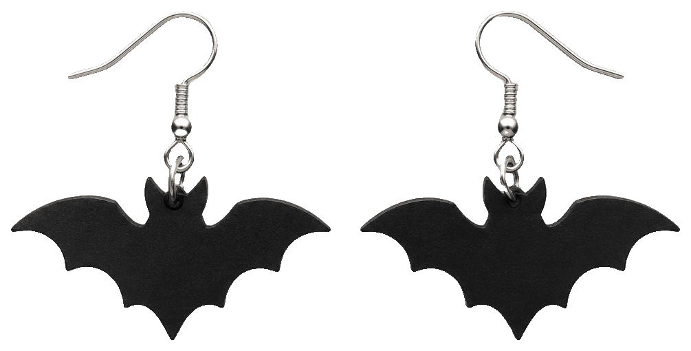 BAT-EARRINGS — 3D-printed earrings