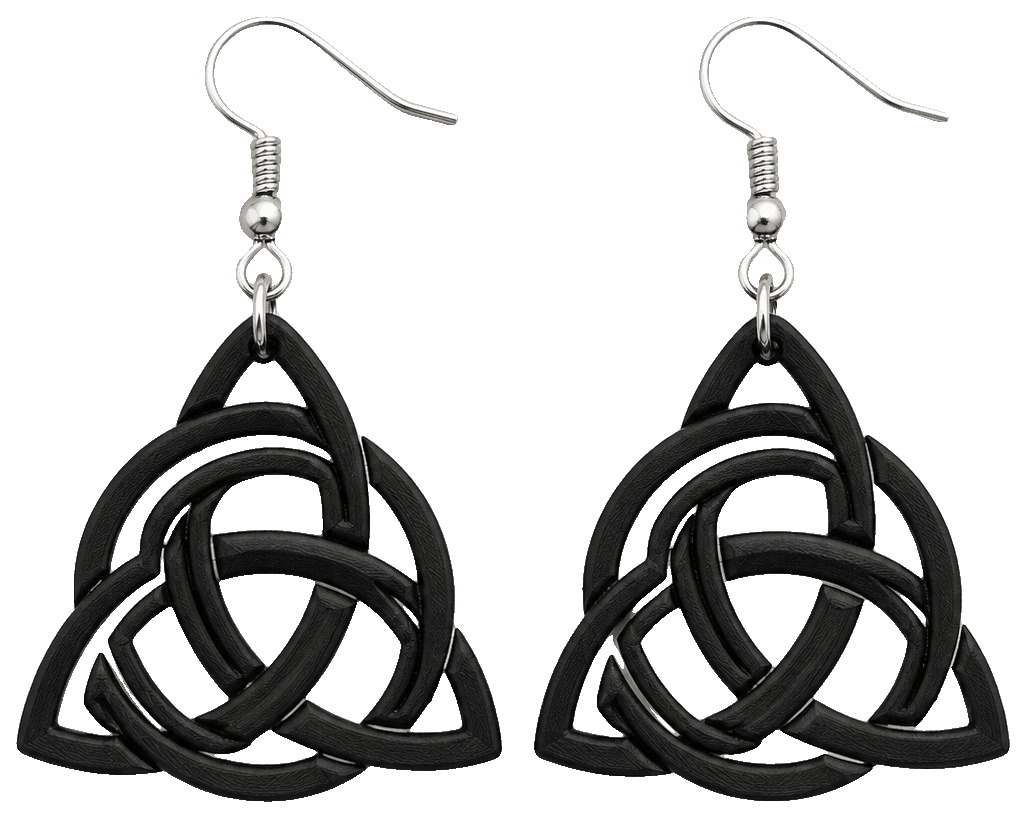 Celtic knot earrings — 3D-printed earrings