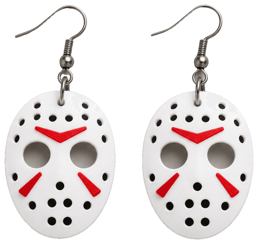 ¡HALLOWEEN JASON EARRING! — 3D-printed earrings
