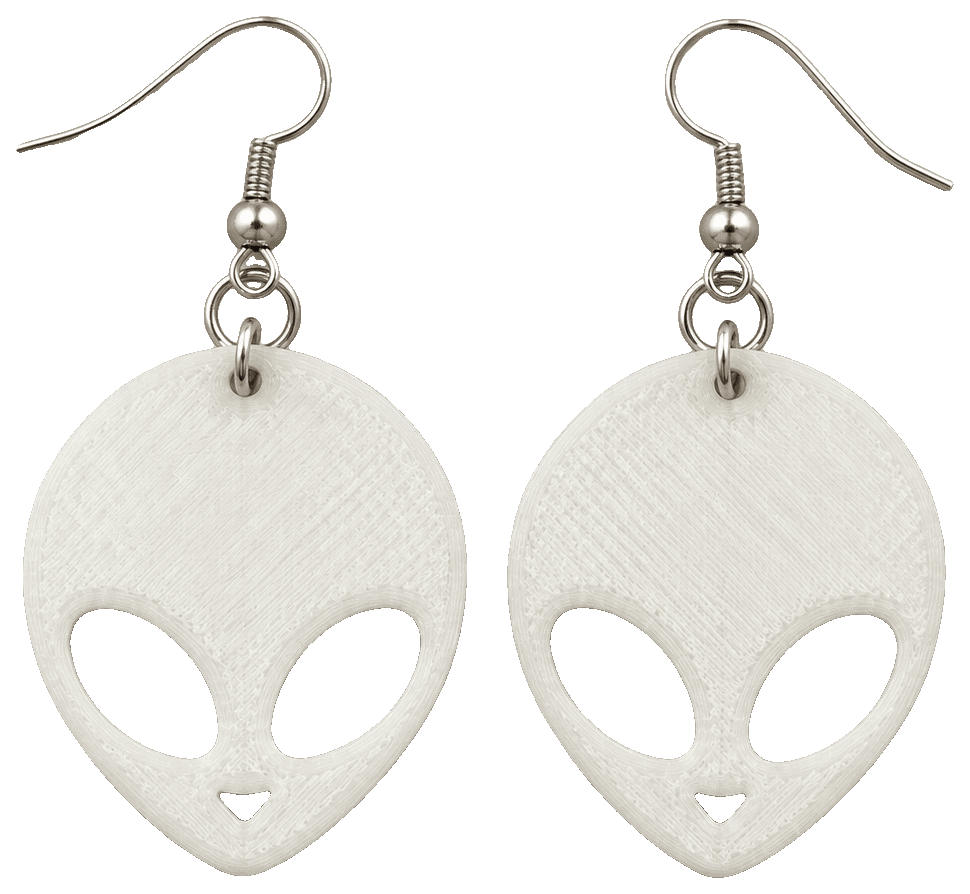 Alien earrings by Haledesigns3d — 3D-printed earrings