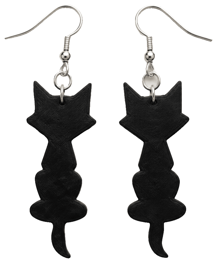 ¡CAT EARRING! — 3D-printed earrings
