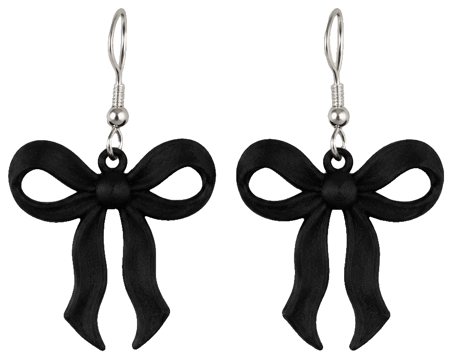 Earrings Lace Lazo coquette — 3D-printed earrings