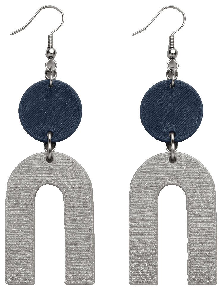 Arch Earrings — 3D-printed earrings