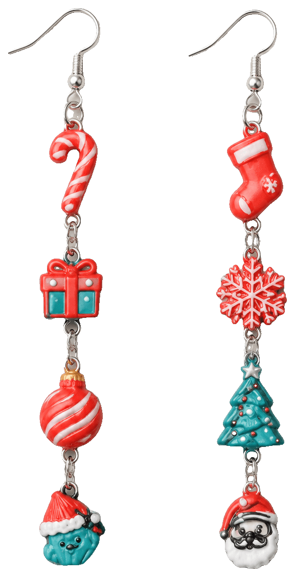Earrings Christmas — 3D-printed earrings