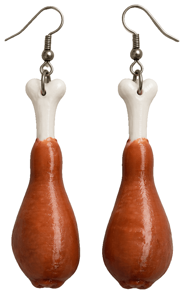 Leg Earrings — 3D-printed earrings