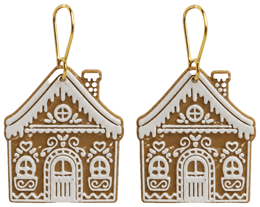 Pendientes Navidad — 3D-printed earrings