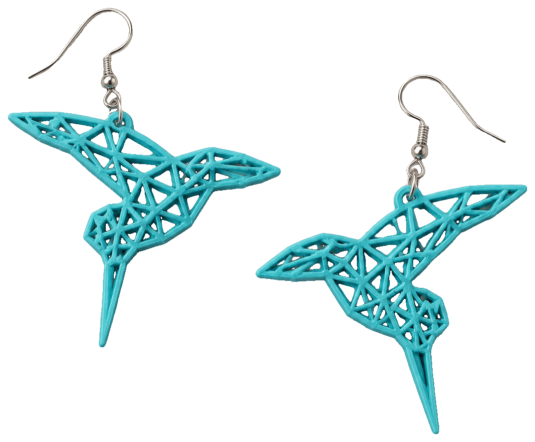 Kolibri Ohrringe by Dominik — 3D-printed earrings