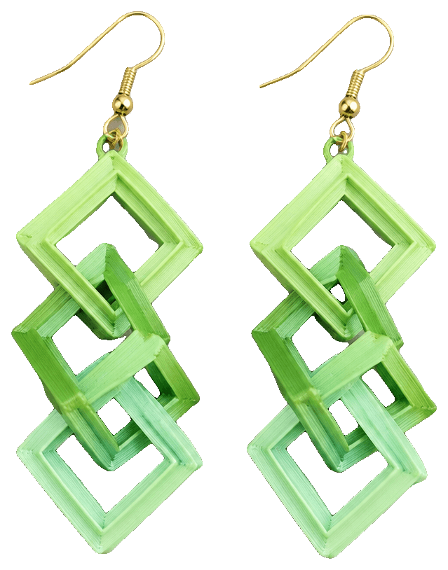 Thicker triple earrings — 3D-printed earrings