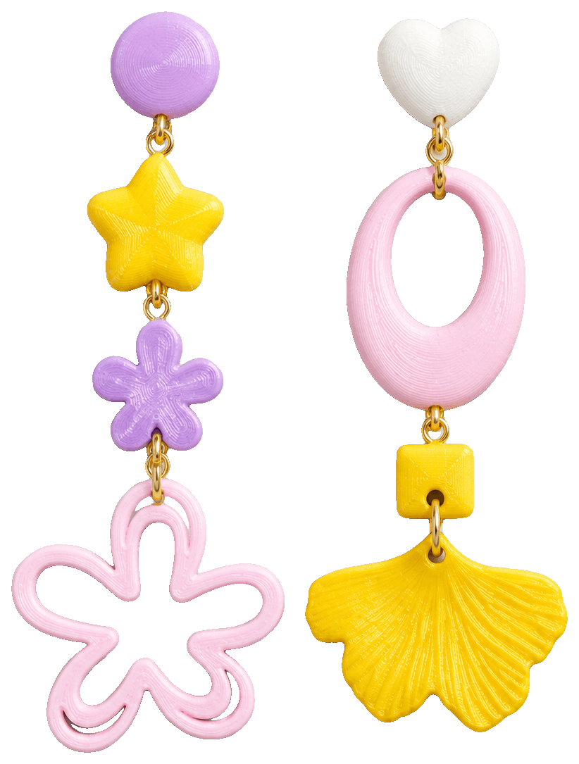 简约复古耳饰 — 3D-printed earrings