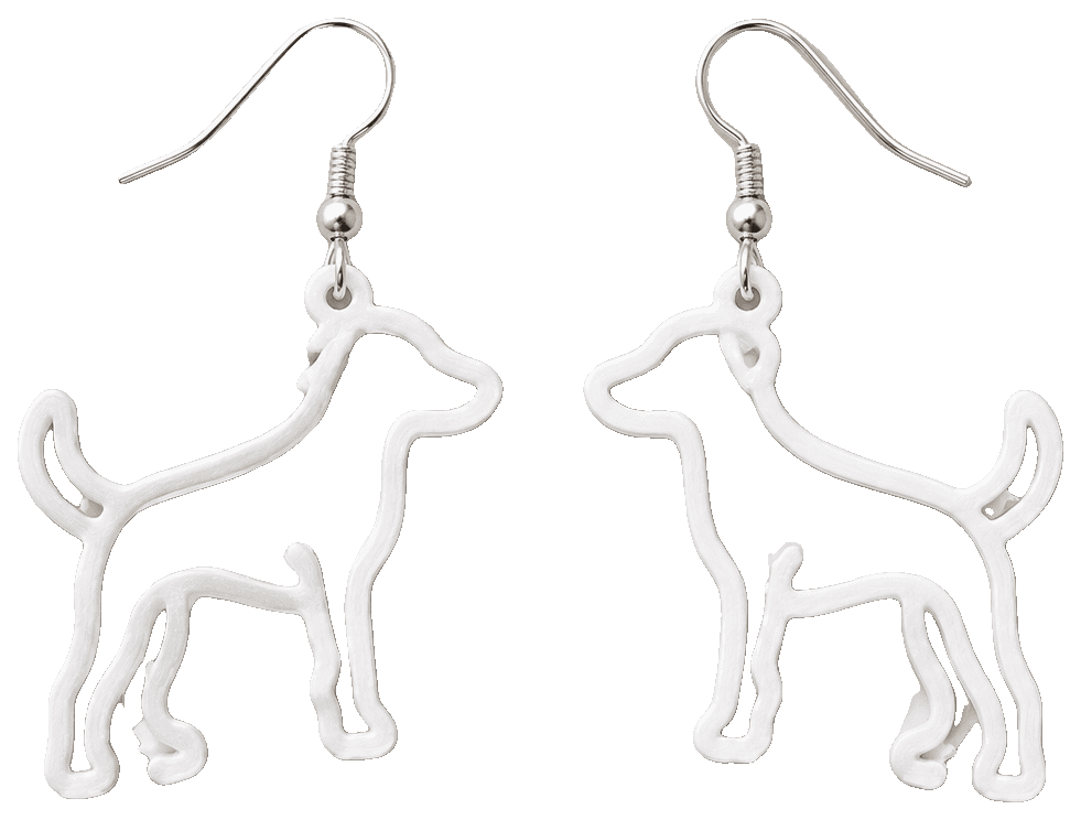 Dog earrings by JOOSEFUS11 — 3D-printed earrings
