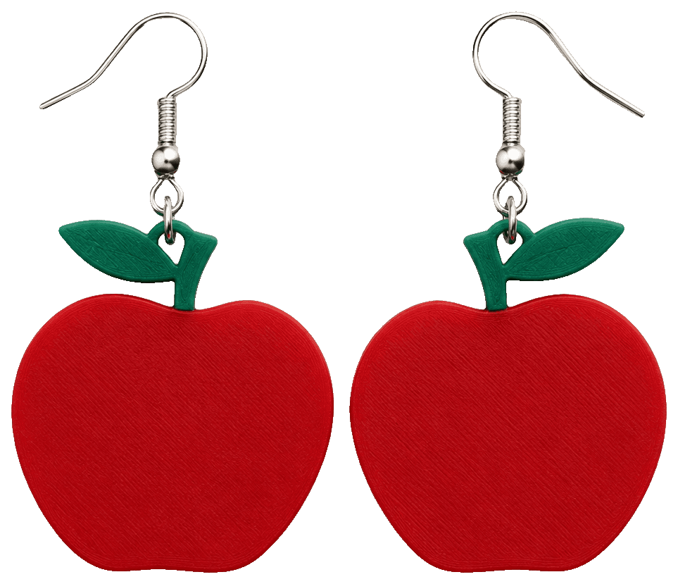 Fruit earrings teacher appreciation gift — 3D-printed earrings