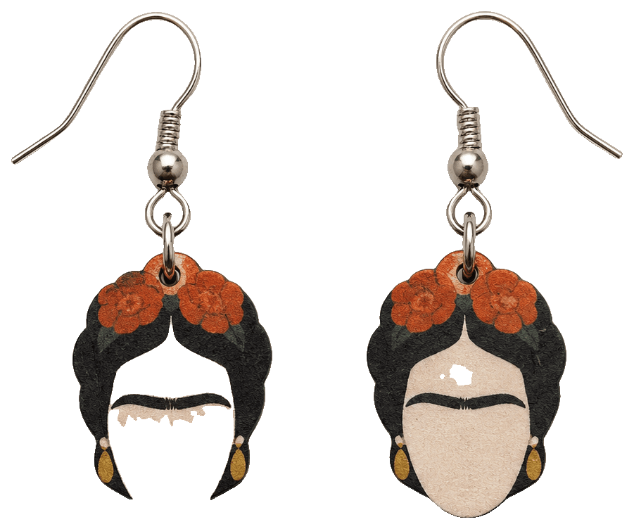frida kahlo Earrings — 3D-printed earrings