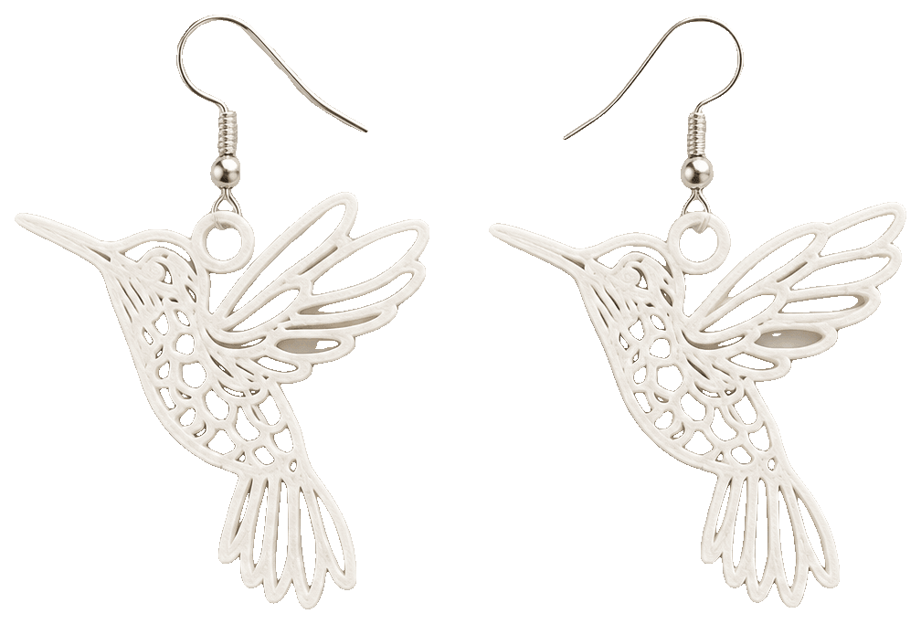 Hummingbird earring — 3D-printed earrings