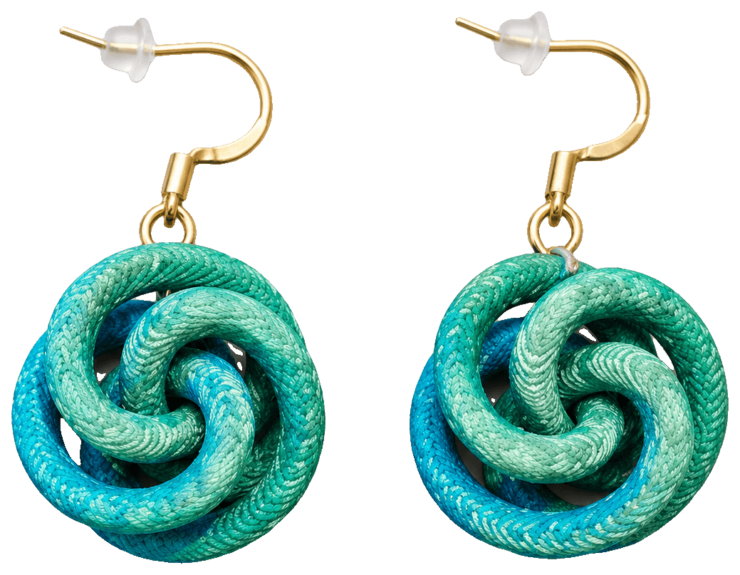 Complex Knot Earrings — 3D-printed earrings