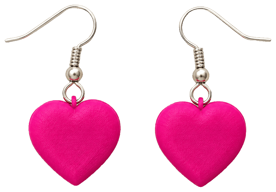 Heart & Dot Magnetic Earrings! — 3D-printed earrings