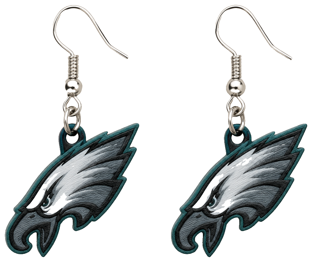 Philadelphia Eagles Dangle Earrings — view 1