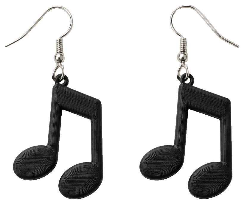 Music memo earring — view 1