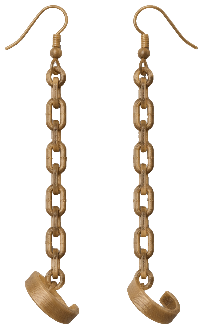 chain fursuit earring/piercing — view 1