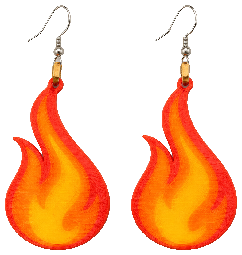 Pendientes Llamas — view 1