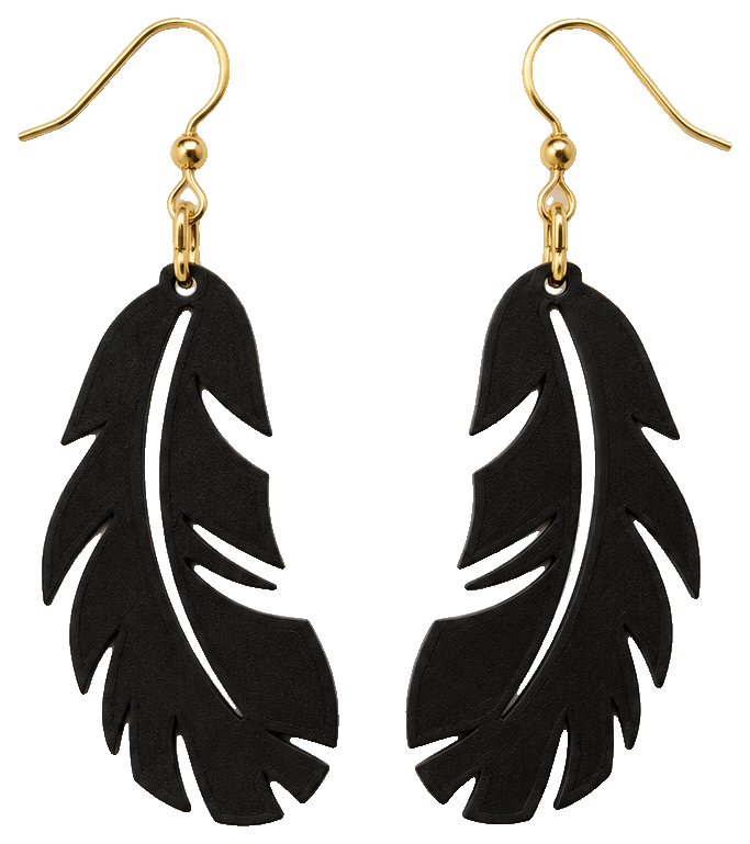 Earrings - Leaf — view 1