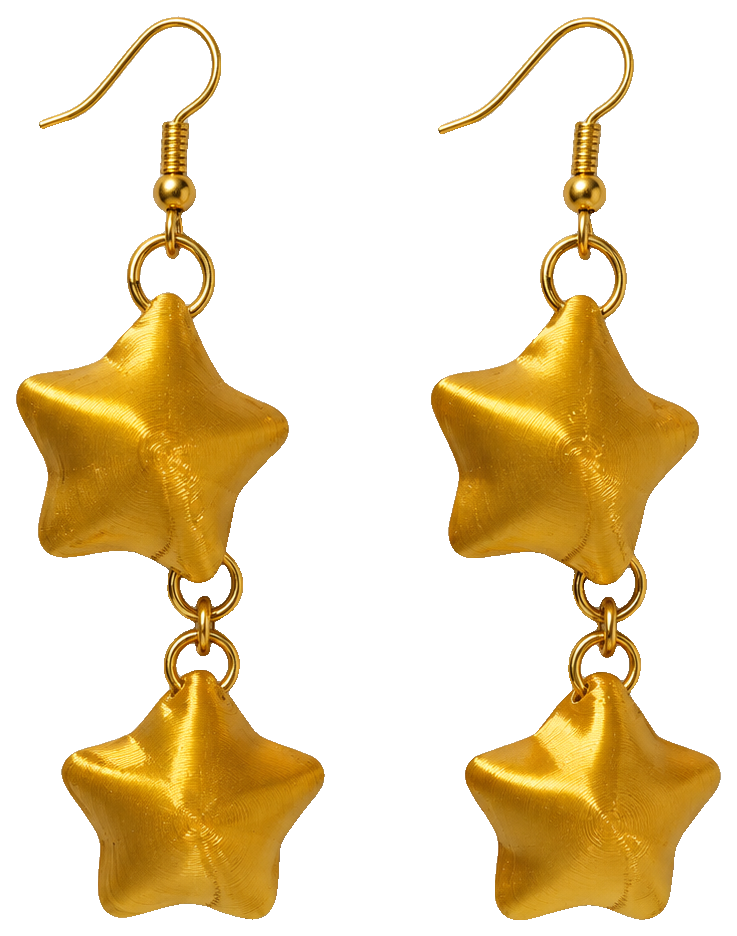 Chunky Star Earrings — view 1