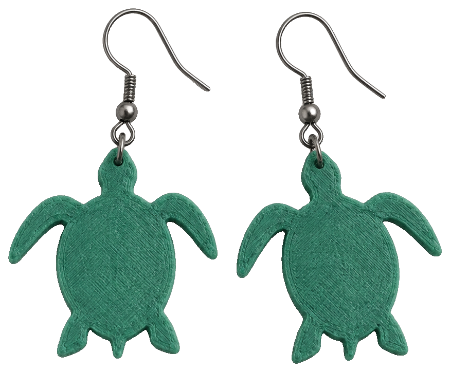 Ocean Turtle earrings — view 1