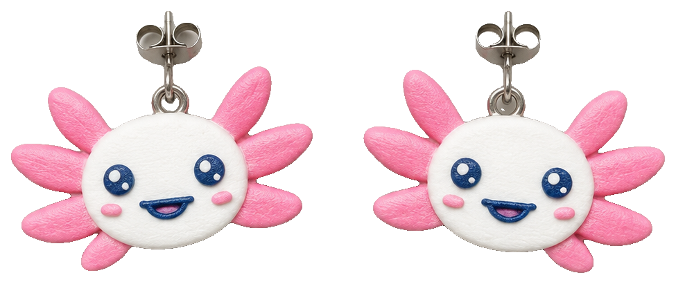 Axolotl Stud Earring — view 1