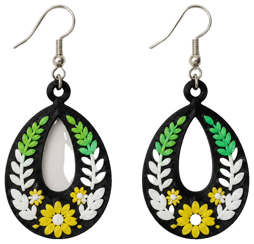 Easter egg earrings by Kotka_Stokrotka — view 1