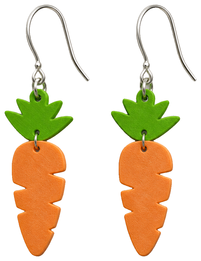 Easter Bunny Snack | Easter Carrot Earring GIft — view 1