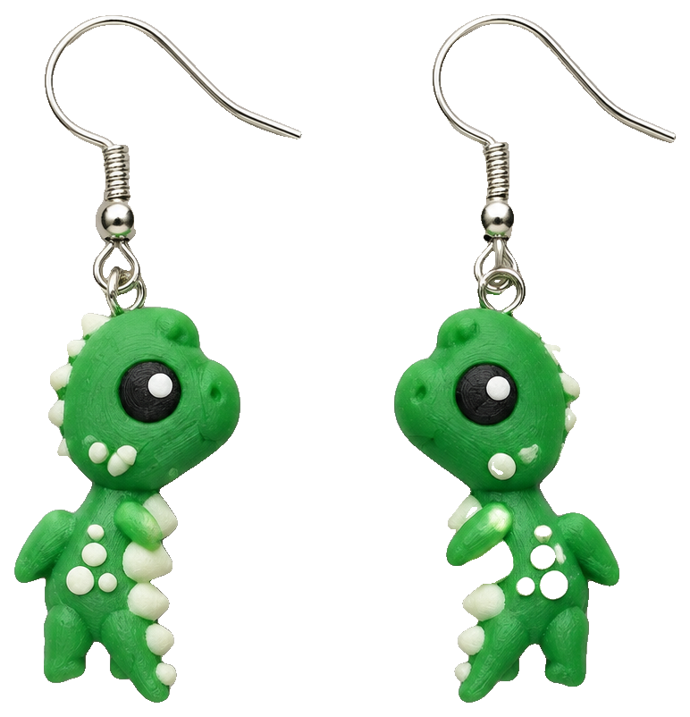 Dino Chomper Earrings — view 1