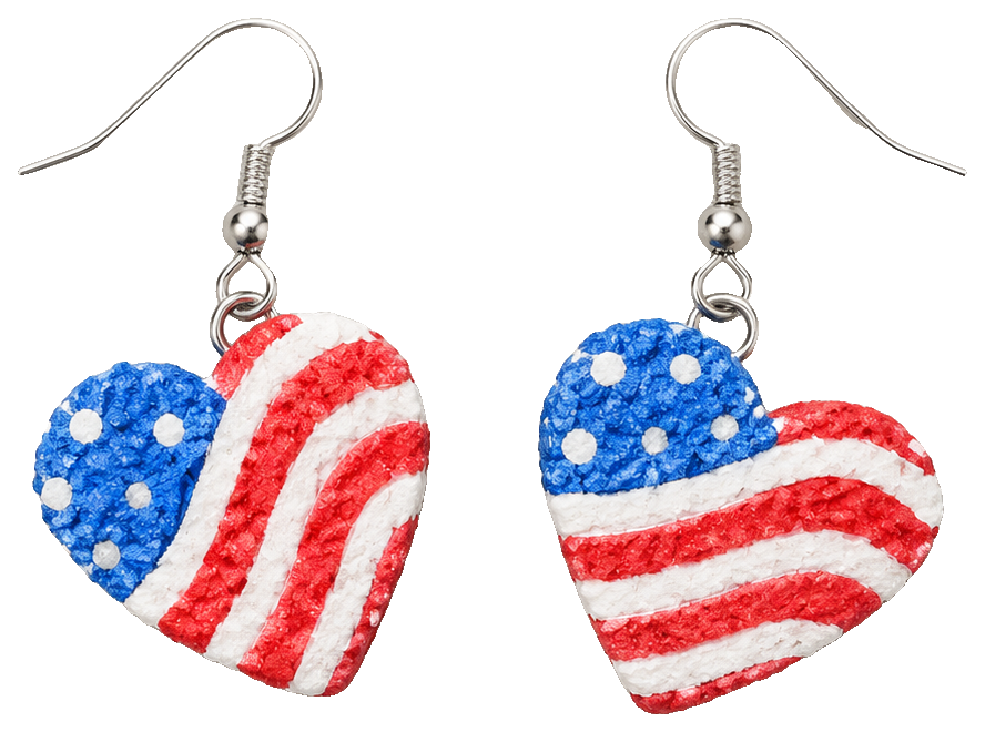 Flag Earrings — view 1
