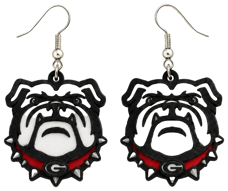 UGA Dawg Earrings — view 1