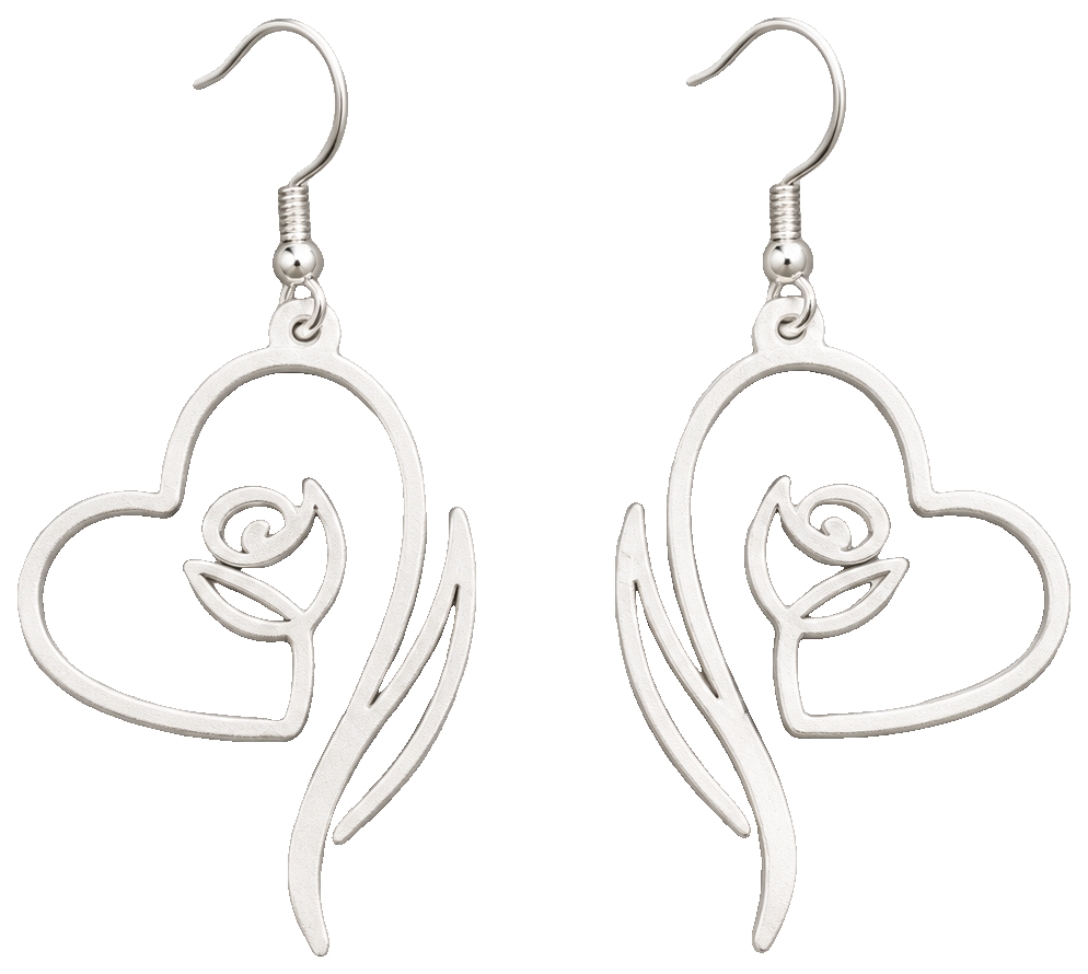 Whispering Rose - Earrings — view 1