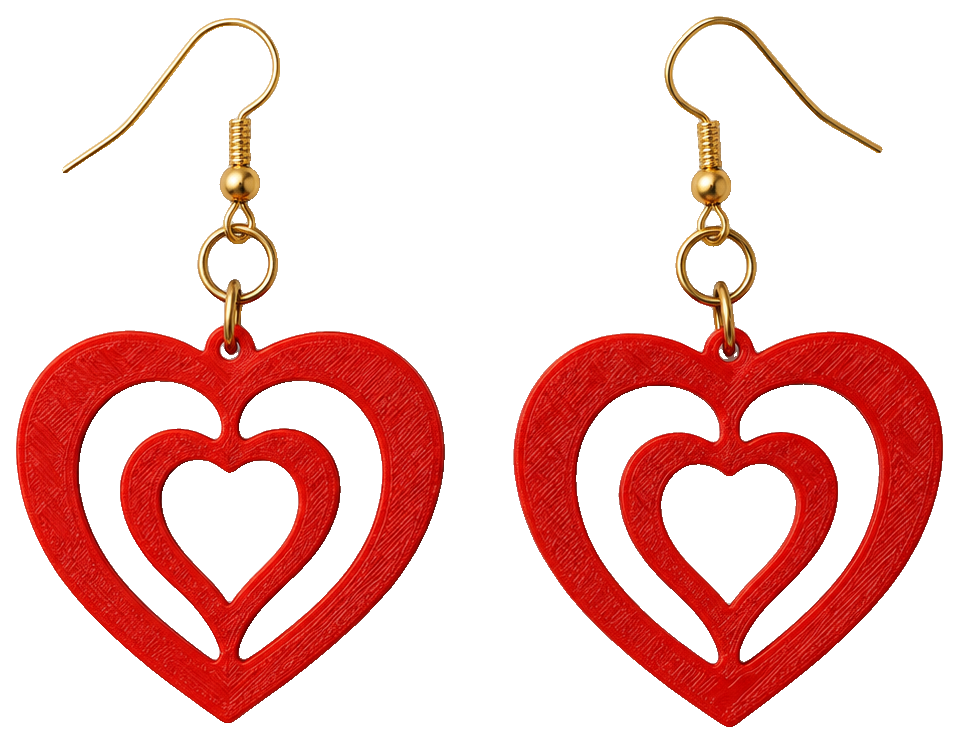 HEART EARRINGS / PENDIENTES CORAZON — view 1