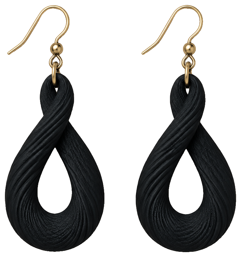 Twisted Teardrop Earrings — view 1