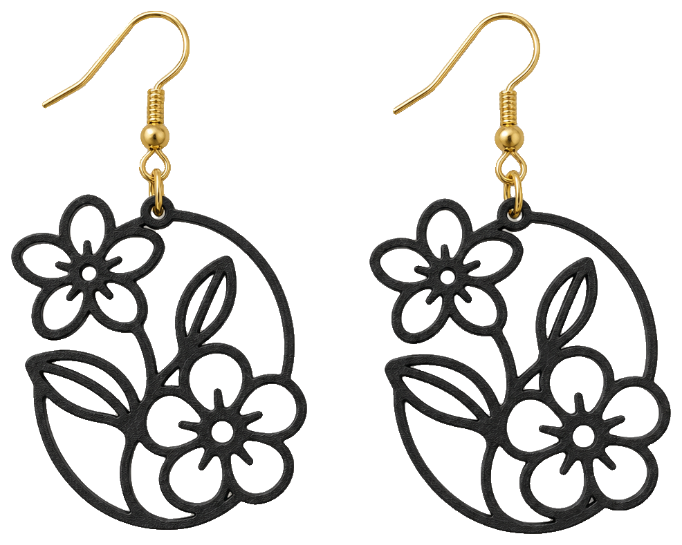 Pendientes florales — view 1