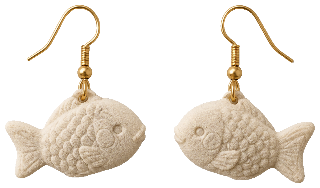 Boucles d'oreilles “Taiyaki” — view 1