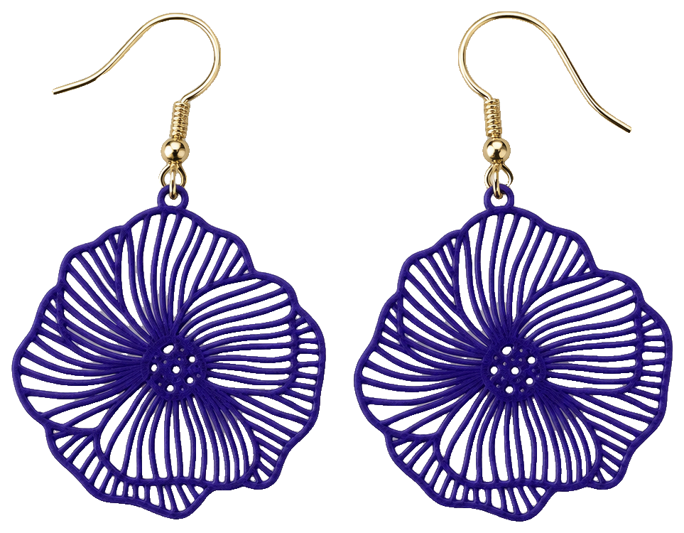 Pendientes flor by Layered Art 3D — view 1