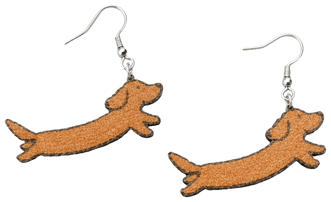 Weenie Dog Earrings — view 1