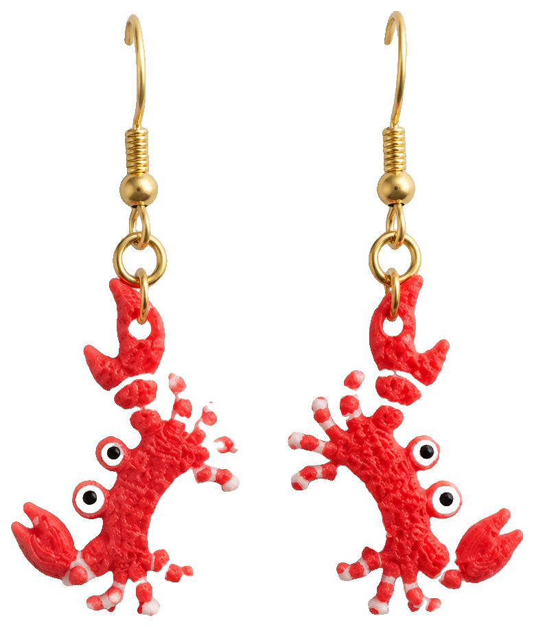 Crab Earrings — view 1