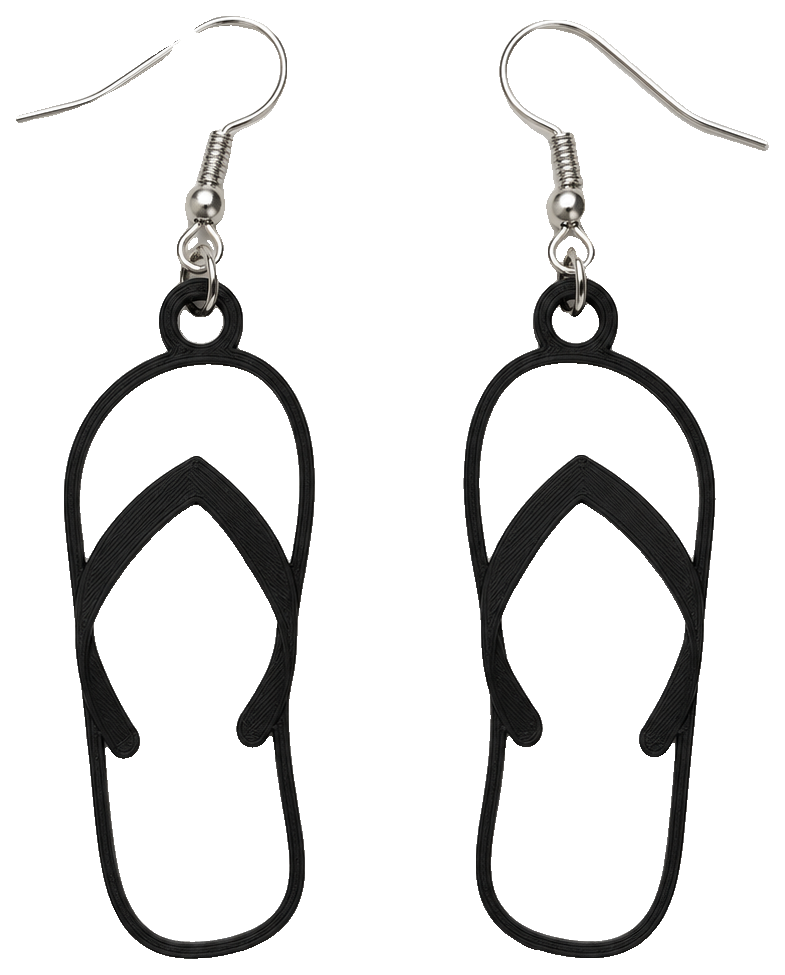 Flip-Flop Earrings — view 1