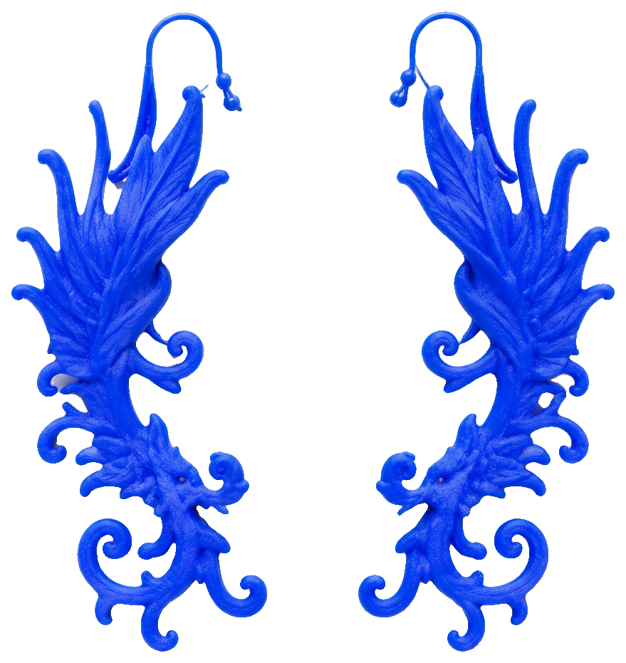 Pendientes orejeras dragón — view 1