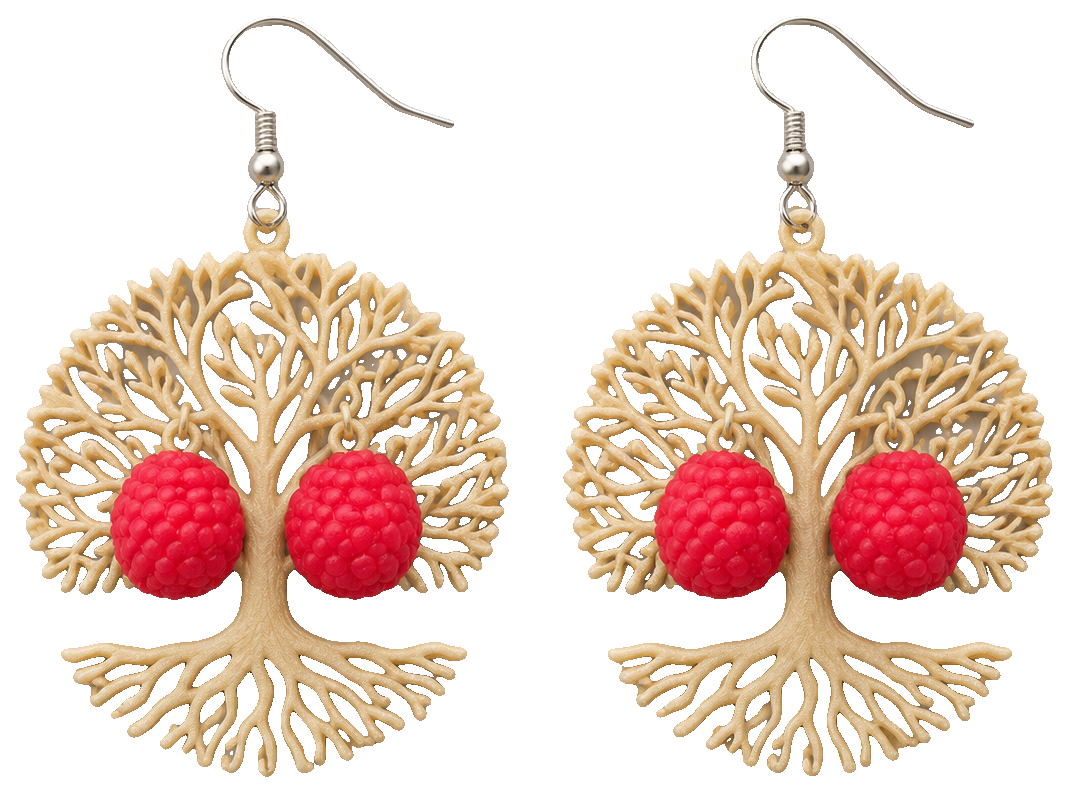 Raspberry Earrings for Sweet & Juicy Looks! — view 1