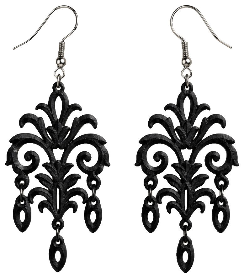 Baroque Lace Earrings – Graceful Statement Jewelry — view 1