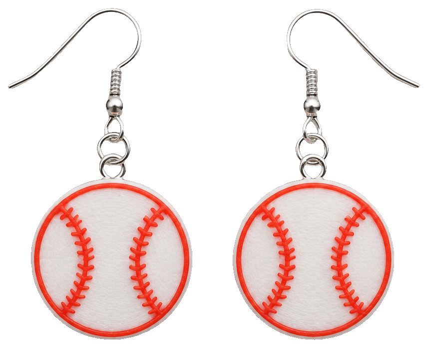 Baseball Earrings — view 1