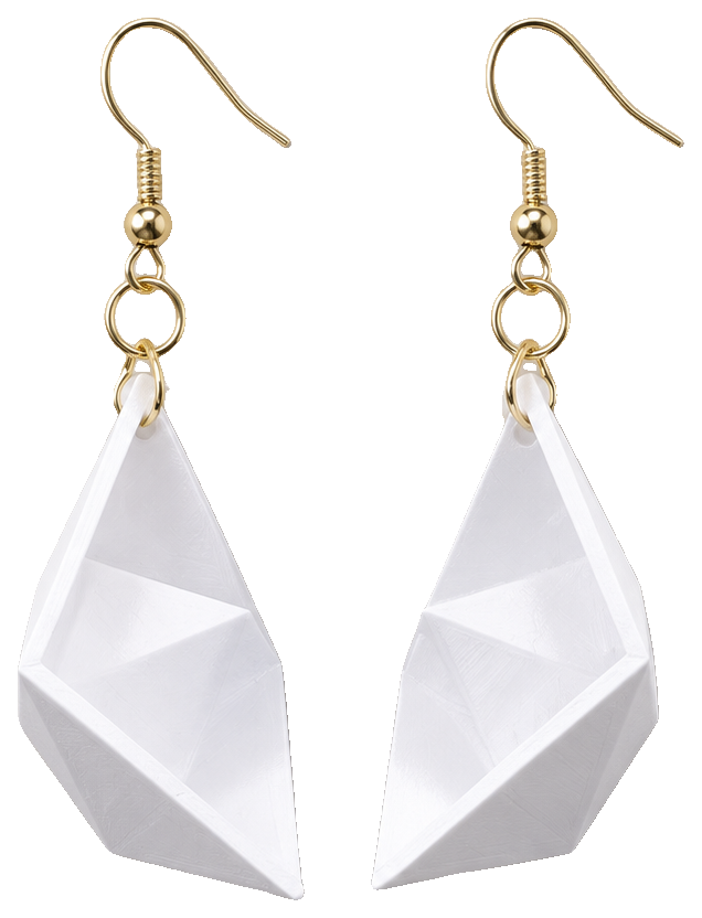 paper sail ship - Paper Fold Earrings — view 1