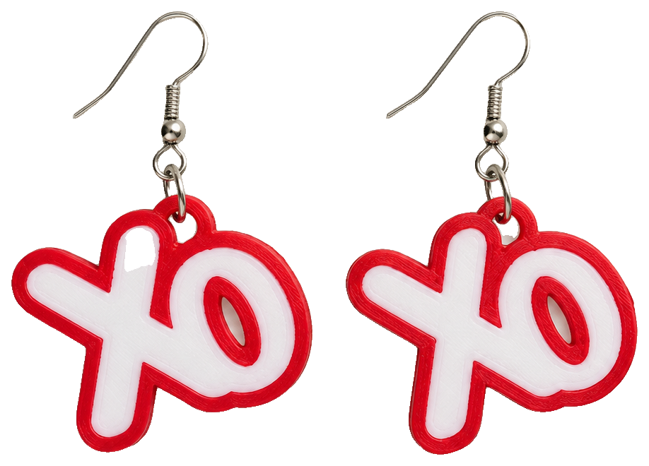 Xo Valentines Day Earrings — view 1