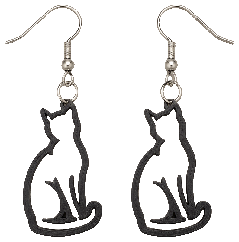 Purr-fectly Cat Earrings — view 1